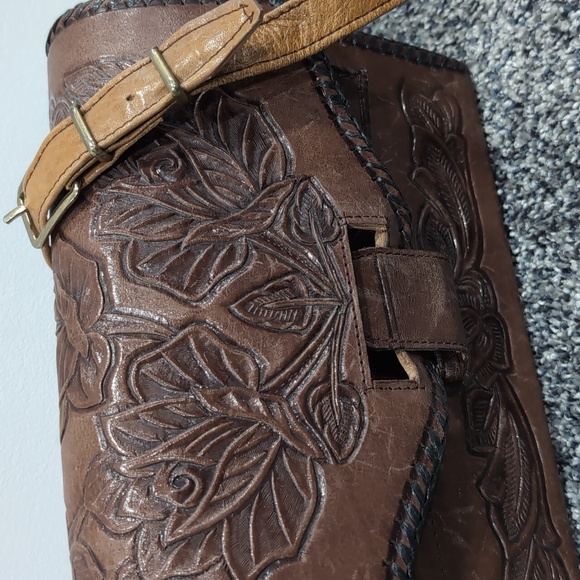 Vintage reversible genuine leather purse - Picture 3 of 9